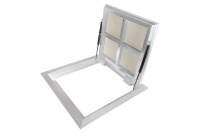 Люк в подвал Периметр 800х1000п откидной алюминиевый