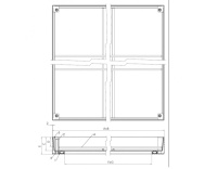 Люк уличный Drago 100 800*600 с заполняемой крышкой