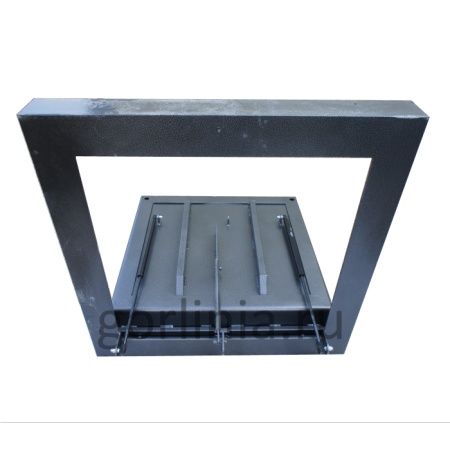 Опорная поверхность остова люка под брусчатку для декоративного мощения в раскладку кирпича по швам